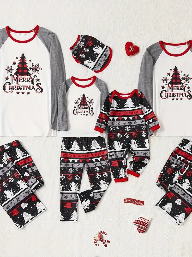 Family Christmas Pajama Set – Christmas Tree Theme Daily Delight