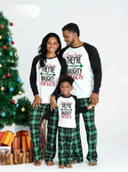 Family Christmas Pajamas set – Green Plaid Pattern 🎄 Daily Delight