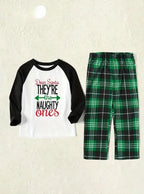 Family Christmas Pajamas set – Green Plaid Pattern 🎄 Daily Delight
