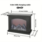 Decorative Christmas Fireplace – Light-Up Design Daily Delight