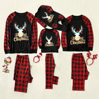 Family Christmas Pajamas set – Reindeer and Red Plaid Daily Delight