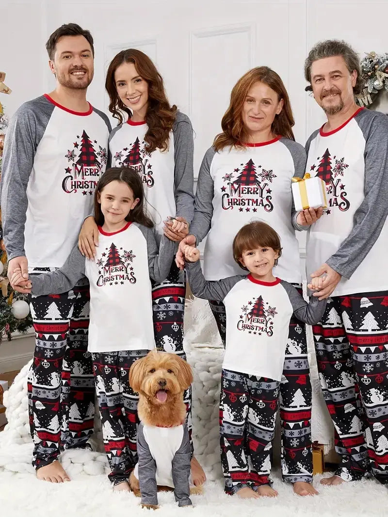 Family Christmas Pajama Set – Christmas Tree Theme Daily Delight