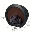 Decorative Christmas Fireplace – Round Design Daily Delight