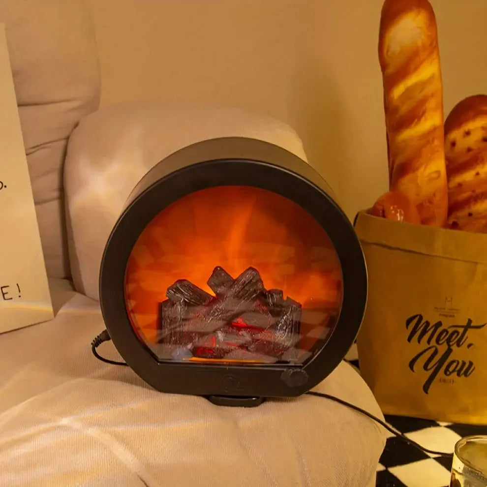 Decorative Christmas Fireplace – Round Design Daily Delight