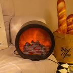 Decorative Christmas Fireplace – Round Design Daily Delight