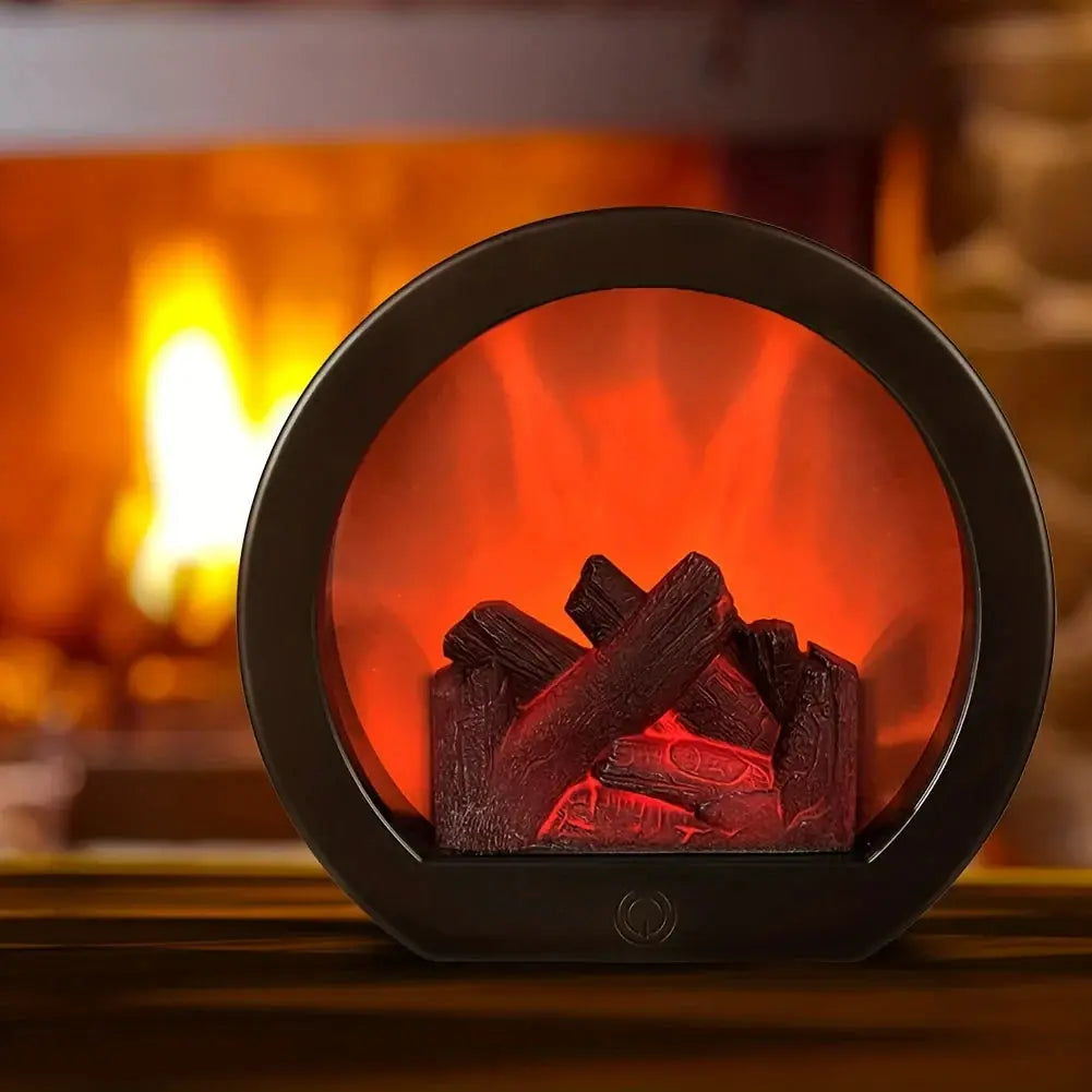 Decorative Christmas Fireplace – Round Design Daily Delight