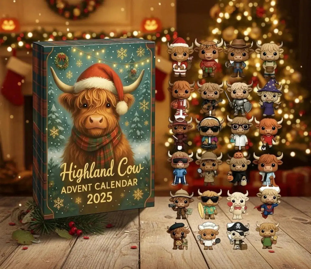 Highland Cow Advent Calendar Daily Delight